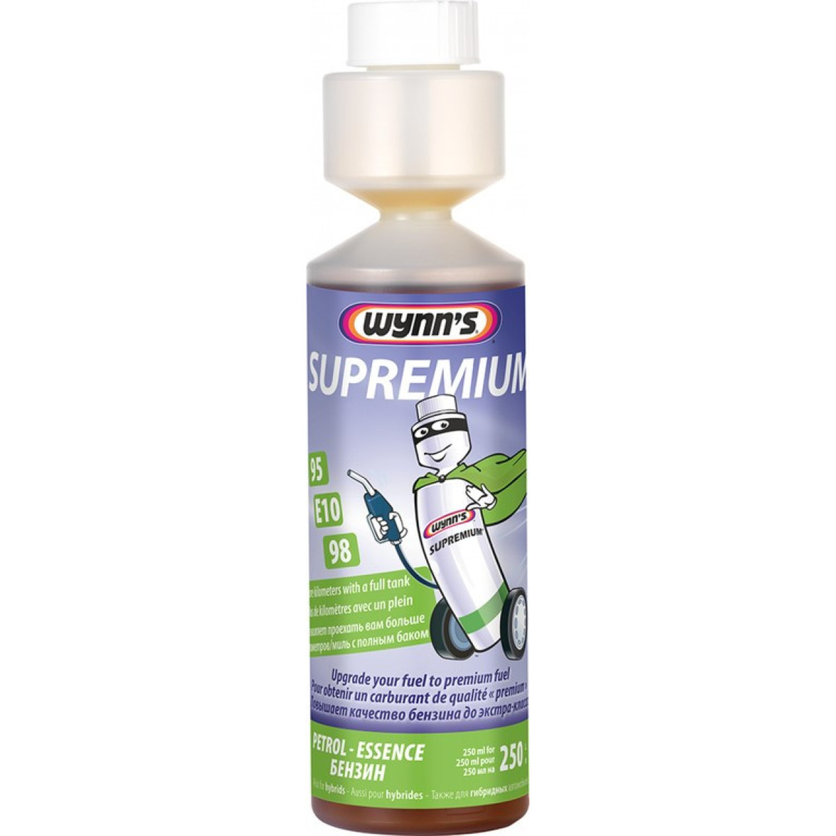 WYNNS Supremium Petrol, bensiinin lisäaine, 250 ml