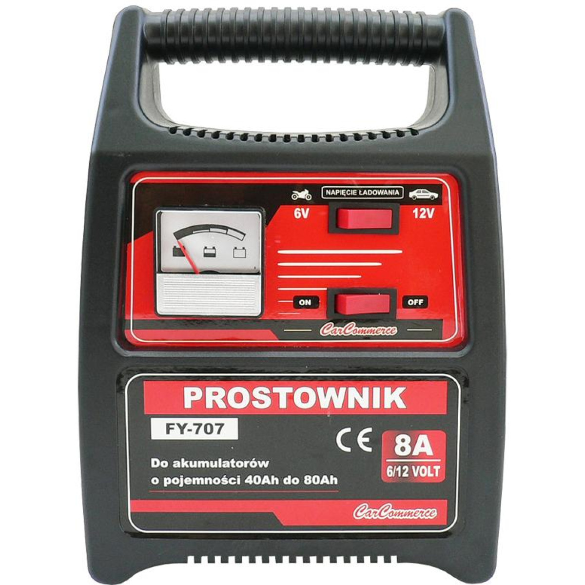 Akkulaturi 6 - 12V8A FY-707 42403 Akkulaturi 6 - 12V8A FY-707 42403