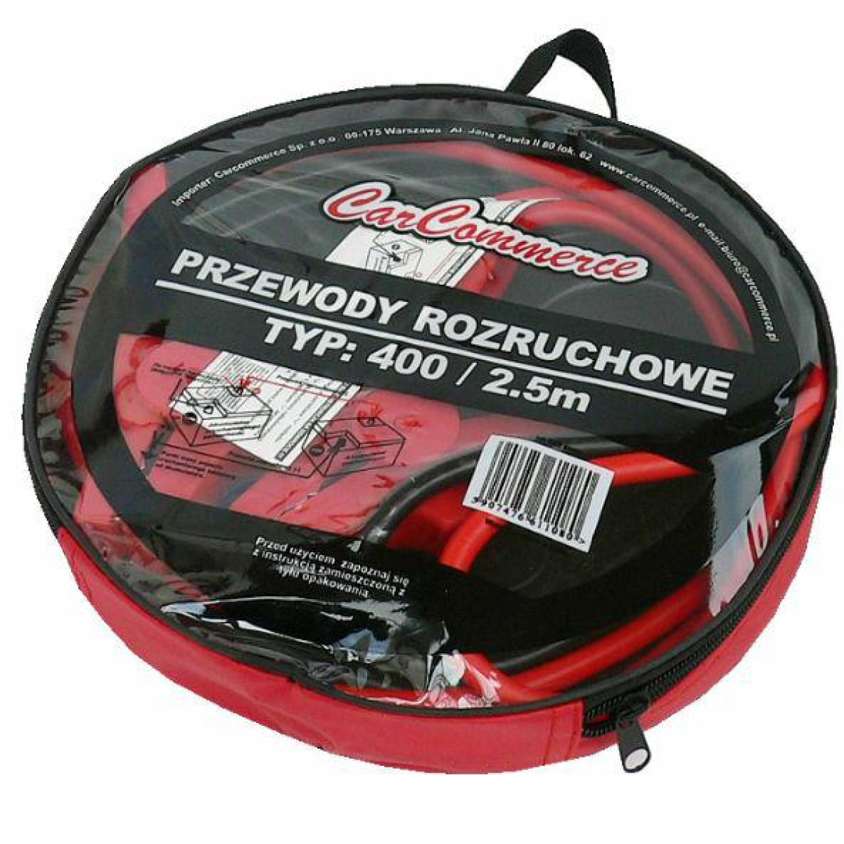 Käynnistyskaapelit 400A, 2,5m