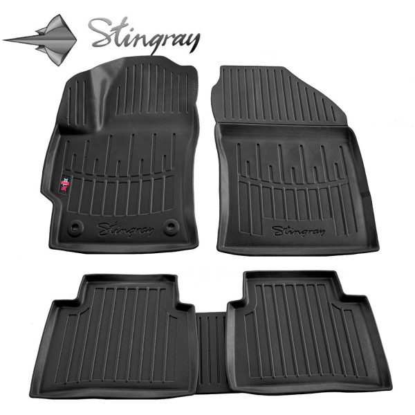 Kumi 3D matot TOYOTA Corolla E210 vuodesta 2018 5 kpl / musta / 5022125 / kohotetut reunat