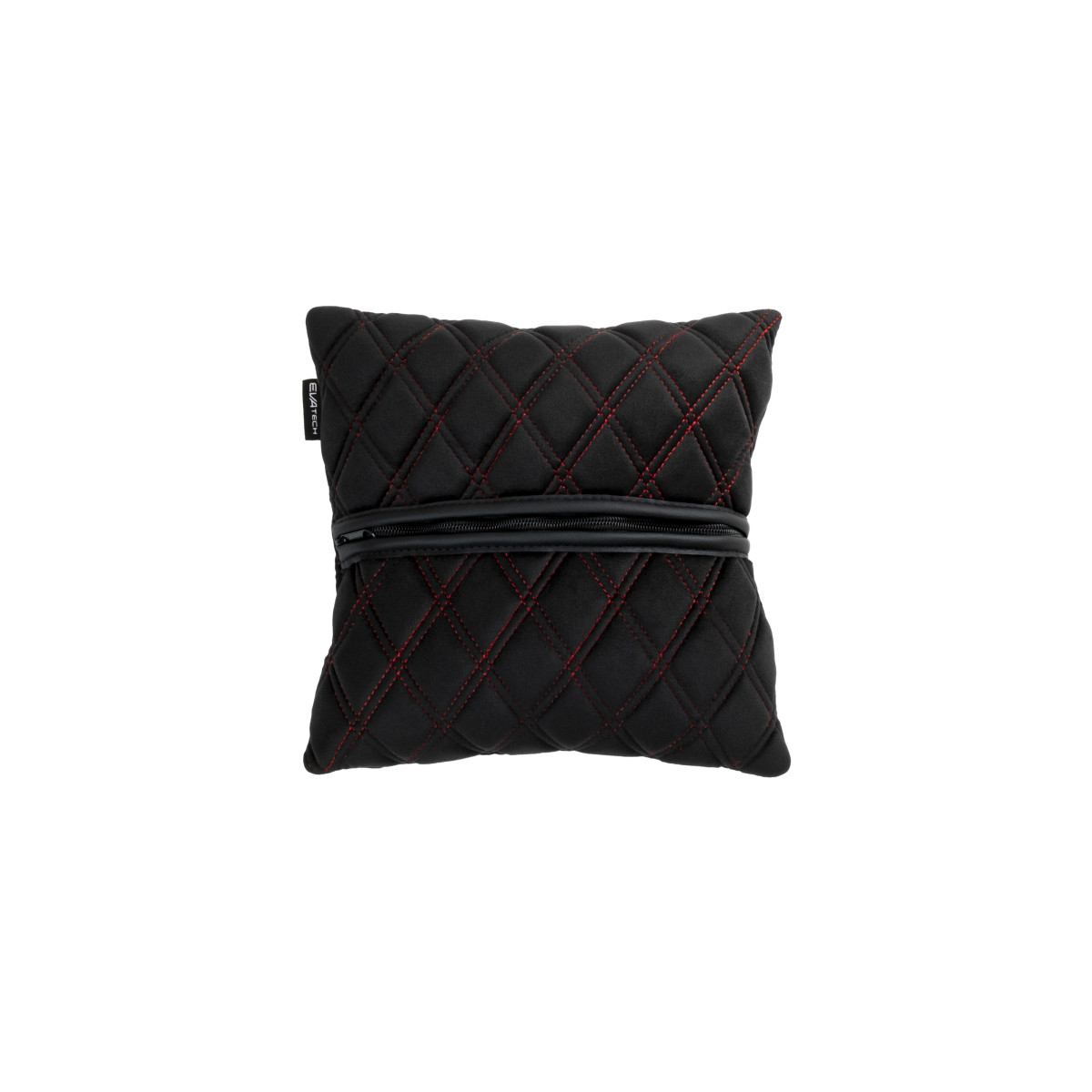 EVAtech Autotyyny 30x30 cm - musta / punaiset ompeleet EVAtech Autotyyny 30x30 cm - musta / punaiset ompeleet