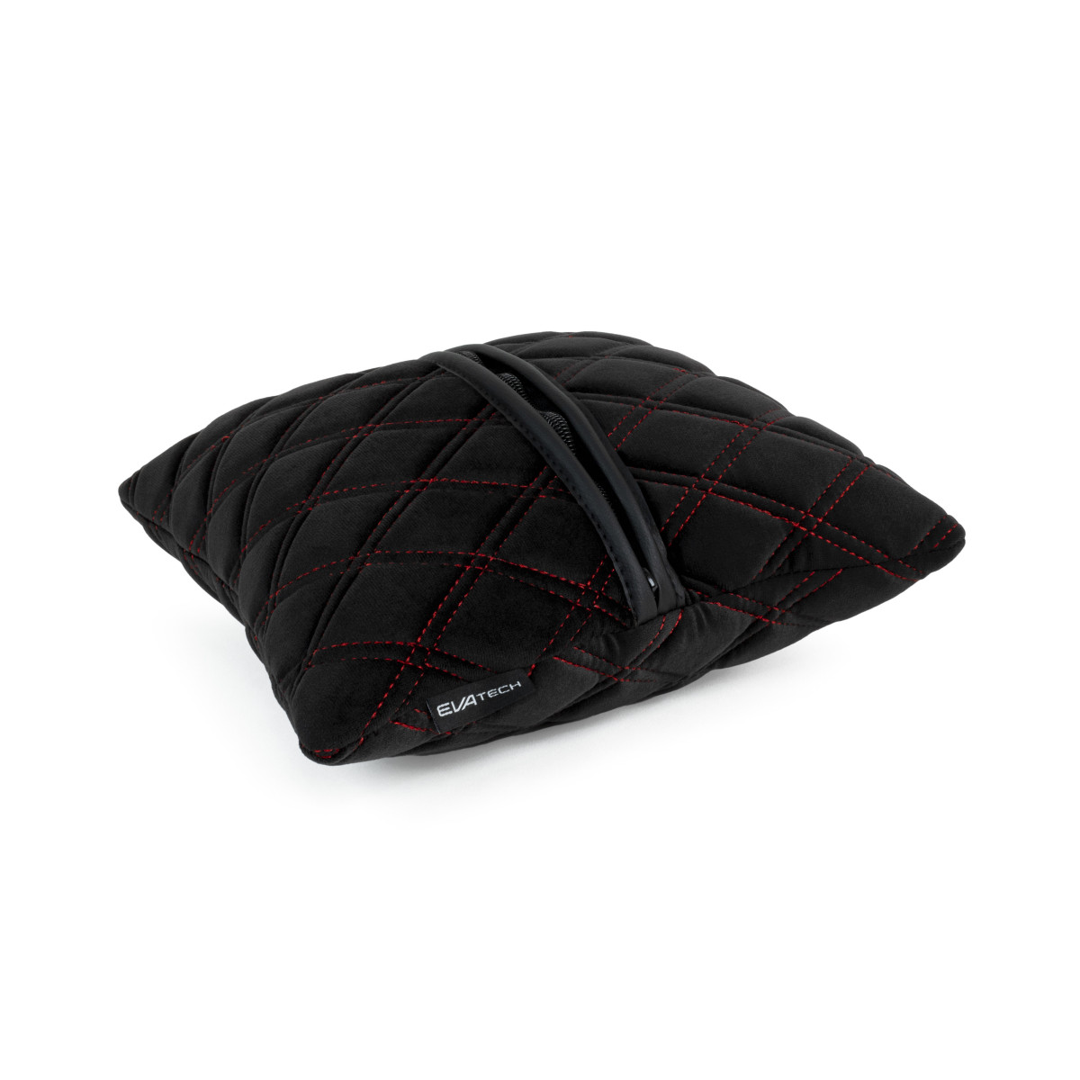 EVAtech Autotyyny 30x30 cm - musta / punaiset ompeleet EVAtech Autotyyny 30x30 cm - musta / punaiset ompeleet