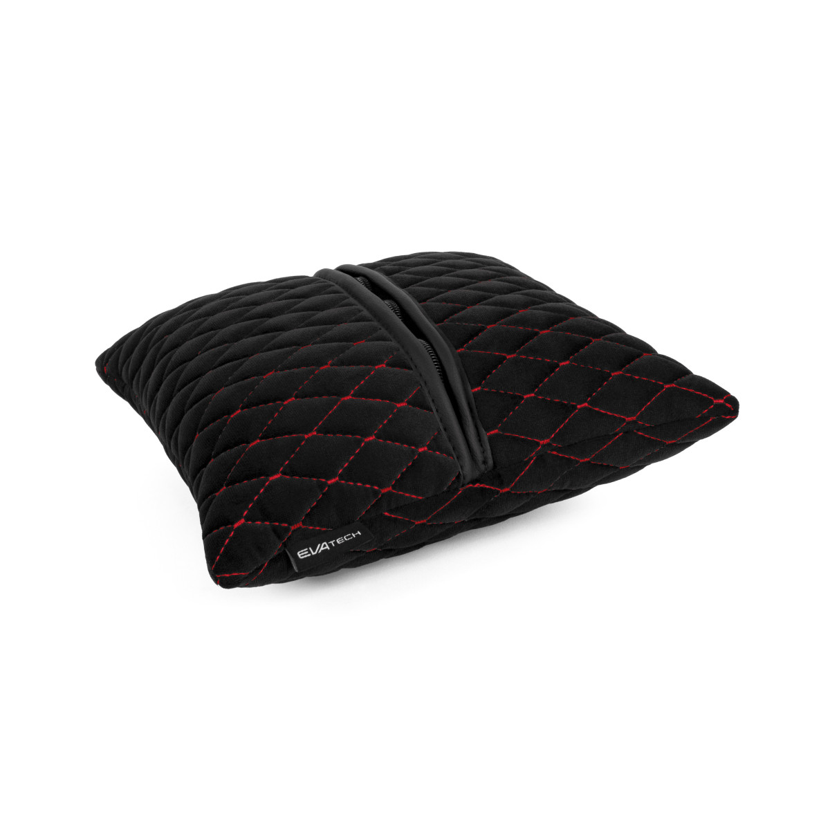 EVAtech Autotyyny 30x30 cm - musta / punaiset ompeleet EVAtech Autotyyny 30x30 cm - musta / punaiset ompeleet