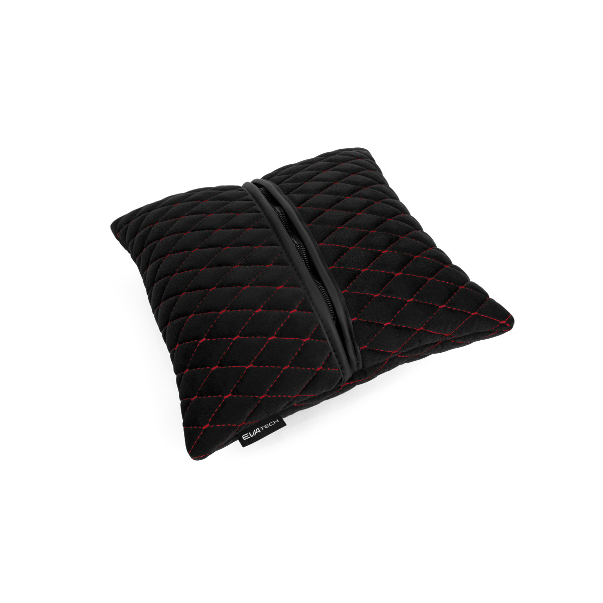 EVAtech Autotyyny 30x30 cm - musta / punaiset ompeleet EVAtech Autotyyny 30x30 cm - musta / punaiset ompeleet