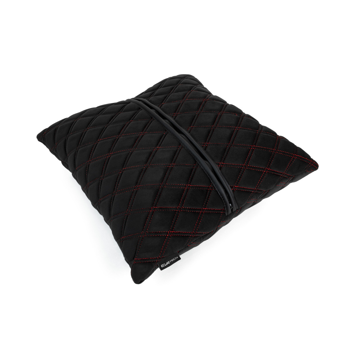 EVAtech Autotyyny 40x40 cm - musta / punaiset ompeleet EVAtech Autotyyny 40x40 cm - musta / punaiset ompeleet