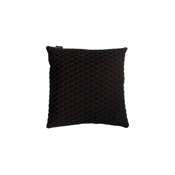 EVAtech Autotyyny 40x40 cm - musta / punaiset ompeleet