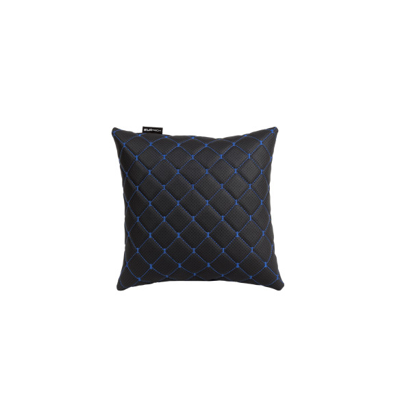 EVAtech ECO Autotyyny 30x30 cm - musta / siniset ompeleet