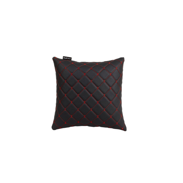 EVAtech ECO Autotyyny 30x30 cm - musta / punaiset ompeleet