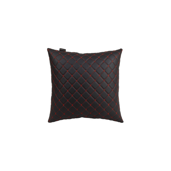 EVAtech ECO Autotyyny 40x40 cm - musta / punaiset ompeleet