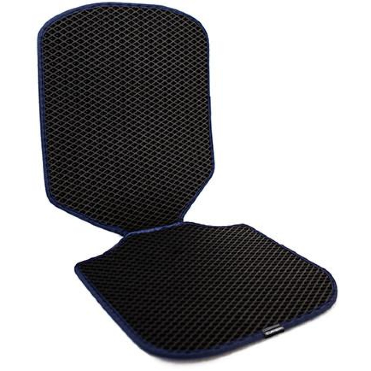 EVAtech lasten turvaistuimen suojus - musta / siniset reunat