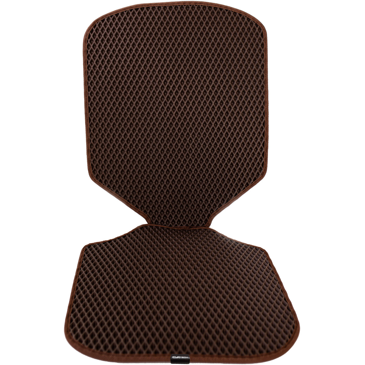 EVAtech lasten turvaistuimen suojus - ruskea / ruskeat reunat