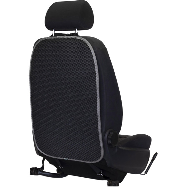 EVAtech Lasten Auton Istuimen Selkänojan Suojus 68x46 cm - musta / harmaat reunat