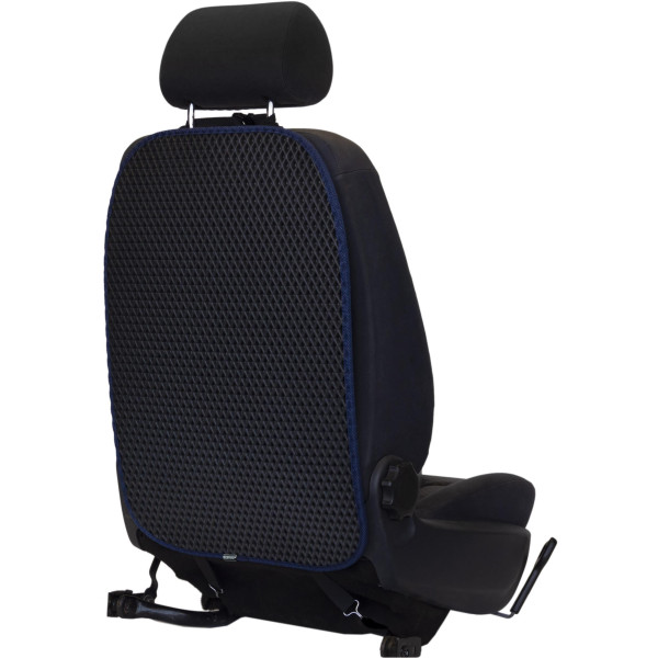 EVAtech Lasten Auton Istuimen Selkänojan Suojus 68x46 cm - musta / tummansiniset reunat