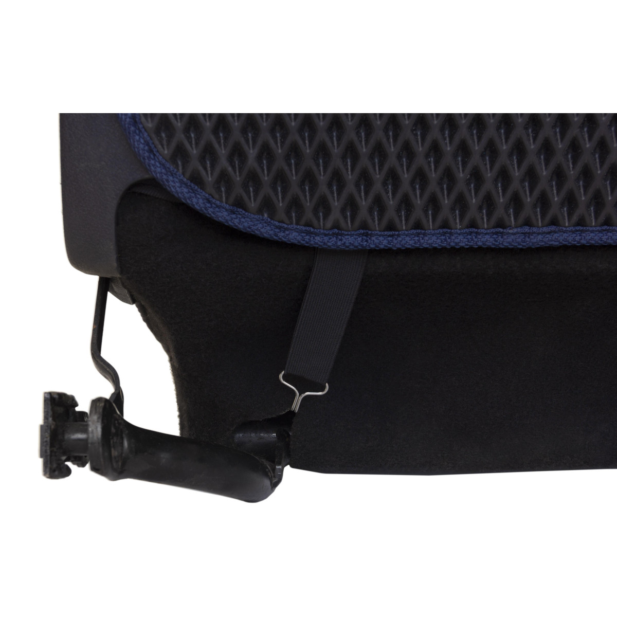 EVAtech Lasten Auton Istuimen Selkänojan Suojus 68x46 cm - musta / tummansiniset reunat EVAtech Lasten Auton Istuimen Selkänojan Suojus 68x46 cm - musta / tummansiniset reunat