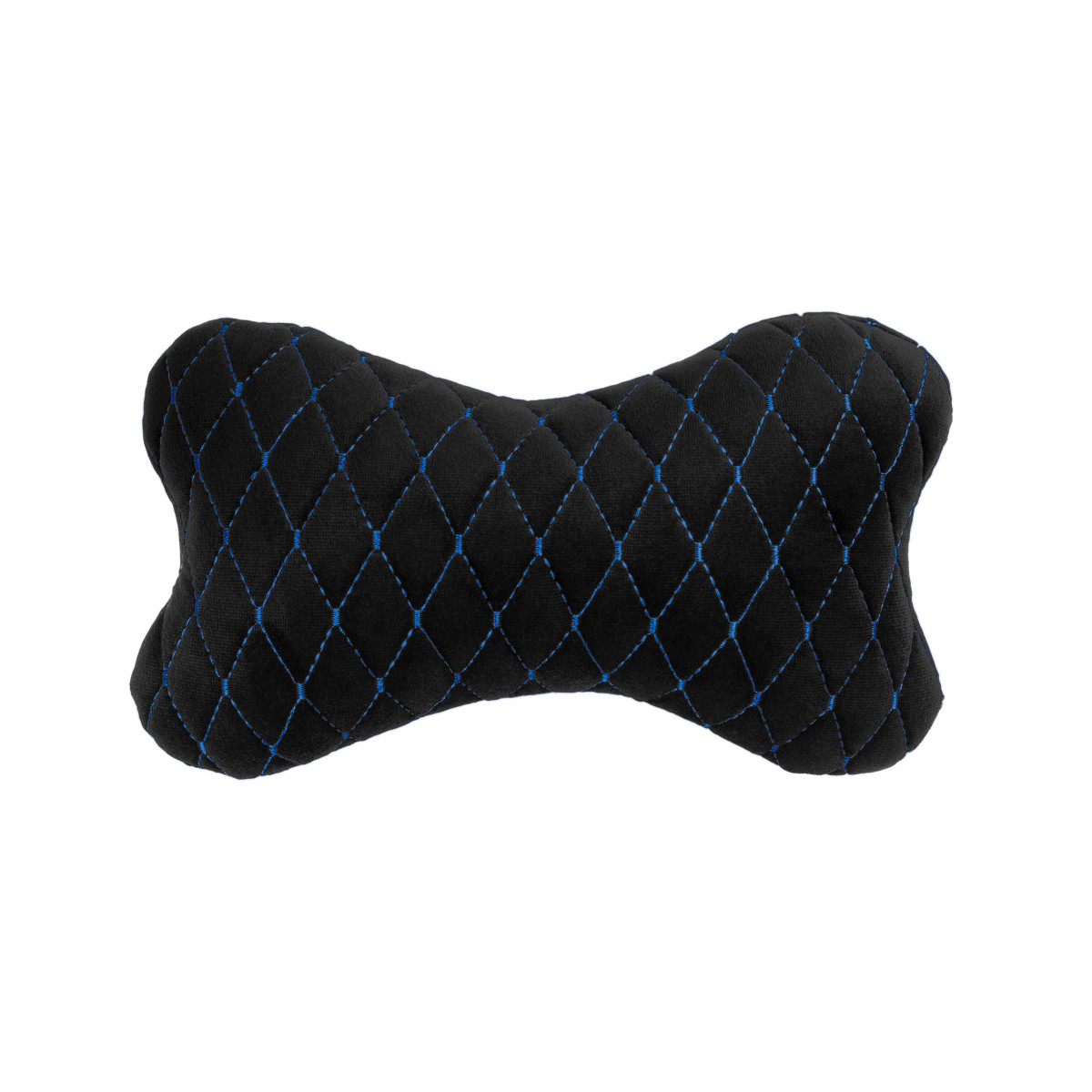EVAtech auton pääntukityyny 27x16 cm - musta / siniset ompeleet EVAtech auton pääntukityyny 27x16 cm - musta / siniset ompeleet