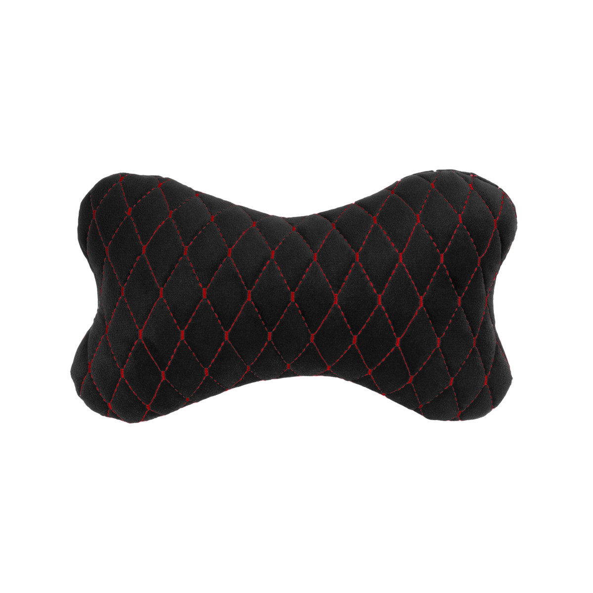 EVAtech auton pääntukityyny 27x16 cm - musta / punaiset ompeleet EVAtech auton pääntukityyny 27x16 cm - musta / punaiset ompeleet