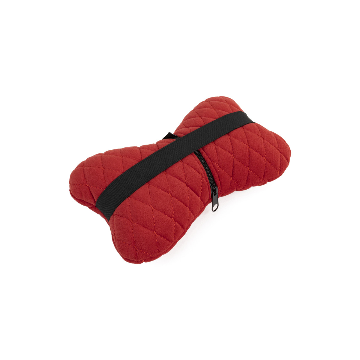 EVAtech auton pääntukityyny 27x16 cm - punainen / punaiset ompeleet EVAtech auton pääntukityyny 27x16 cm - punainen / punaiset ompeleet
