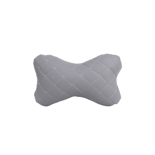 EVAtech ECO auton pääntukityyny 27x16 cm - harmaa / harmaat ompeleet