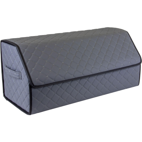 EVAtech tavaratilan järjestäjä ECO L 30x30x65 cm - harmaa / mustat reunat / harmaat ompeleet / musta sisusta