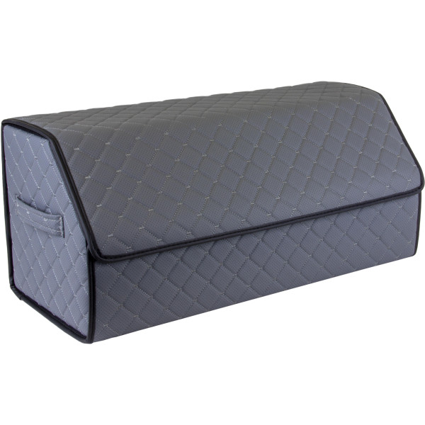 EVAtech tavaratilan järjestäjä ECO L 30x30x65 cm - harmaa / mustat reunat / harmaat ompeleet / punainen sisusta
