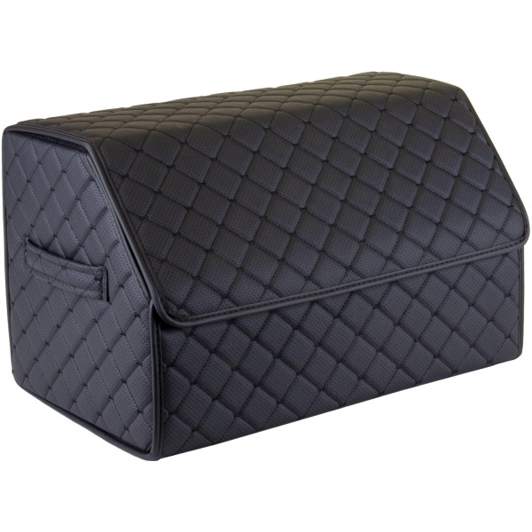 EVAtech tavaratilan järjestäjä ECO M 30x30x50 cm - musta / mustat reunat / mustat ompeleet / musta sisusta