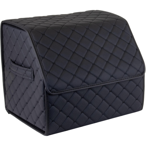 EVAtech tavaratilan järjestäjä ECO S 30x30x35 cm - musta / mustat reunat / mustat ompeleet / punainen sisusta