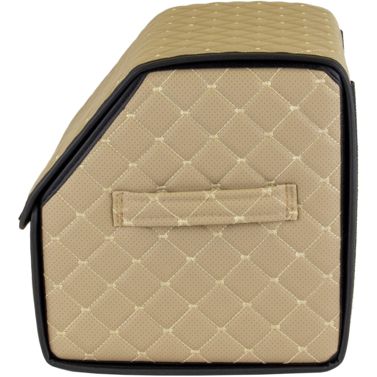 EVAtech tavaratilan järjestäjä ECO S 30x30x35 cm - hiekanvärinen / mustat reunat / hiekanväriset ompeleet / punainen sisusta EVAtech tavaratilan järjestäjä ECO S 30x30x35 cm - hiekanvärinen / mustat reunat / hiekanväriset ompeleet / punainen sisusta