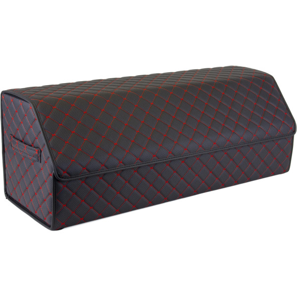EVAtech tavaratilan järjestäjä ECO XL 30x30x80 cm - musta / mustat reunat / punaiset ompeleet / punainen sisusta