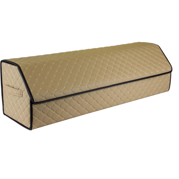 EVAtech tavaratilan järjestäjä ECO XXL 30x30x100 cm - hiekanvärinen / mustat reunat / hiekanväriset ompeleet / musta sisusta