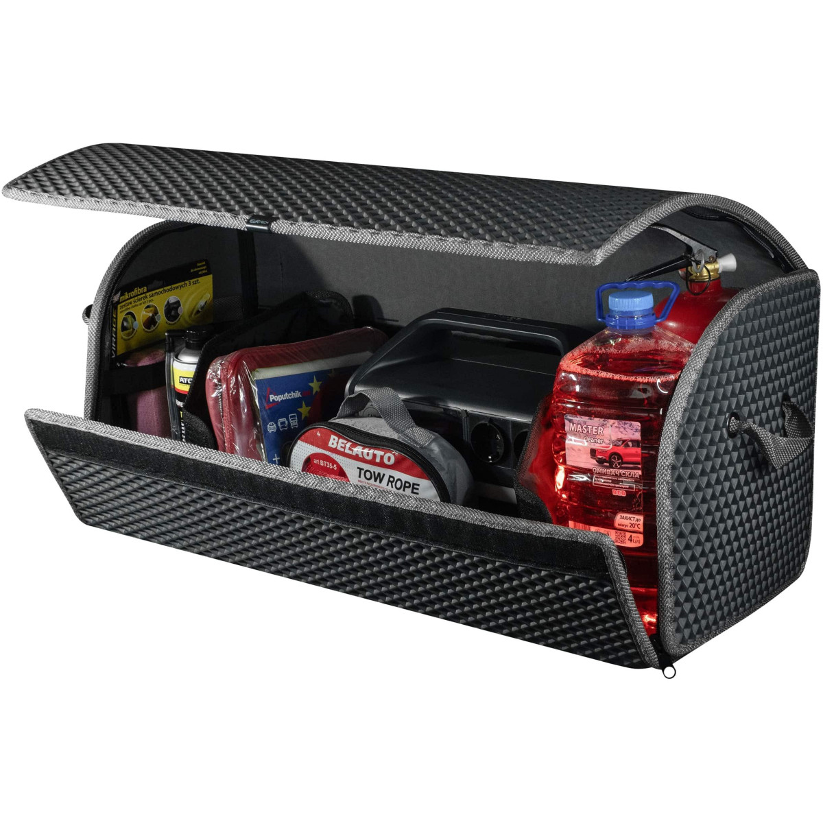 EVAtech tavaratilan järjestäjä PRO L 32x75x30 cm - harmaa / harmaat reunat EVAtech tavaratilan järjestäjä PRO L 32x75x30 cm - harmaa / harmaat reunat