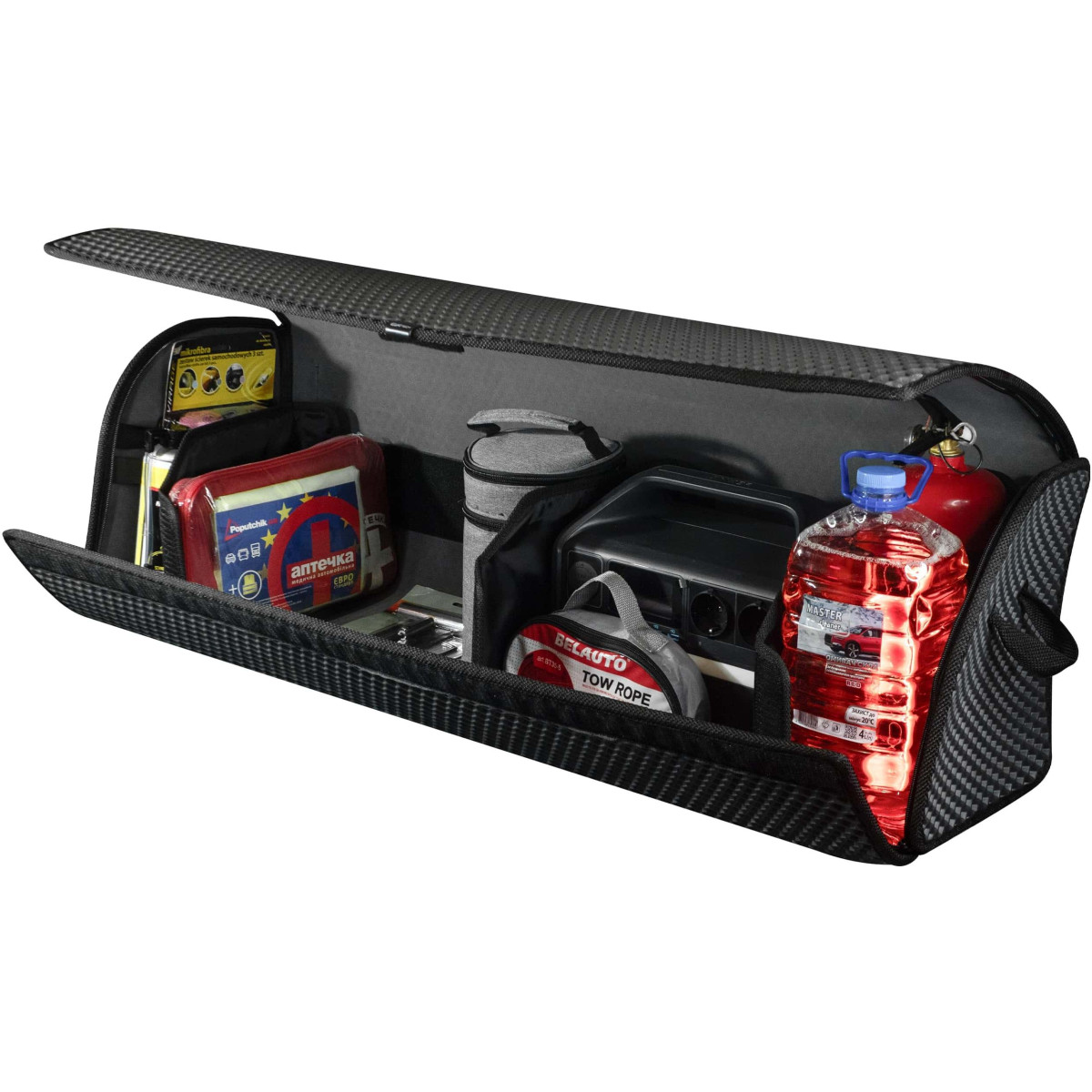 EVAtech tavaratilan järjestäjä PRO XL 32x100x30 cm - musta / mustat reunat EVAtech tavaratilan järjestäjä PRO XL 32x100x30 cm - musta / mustat reunat