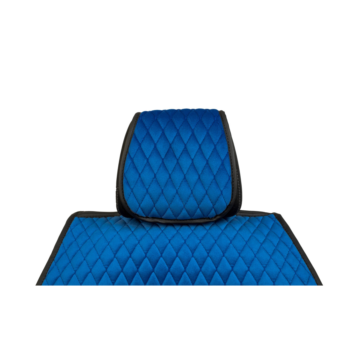 EVAtech PRO istuinsuojat, 2 kpl - sininen / mustat reunat / siniset ompeleet