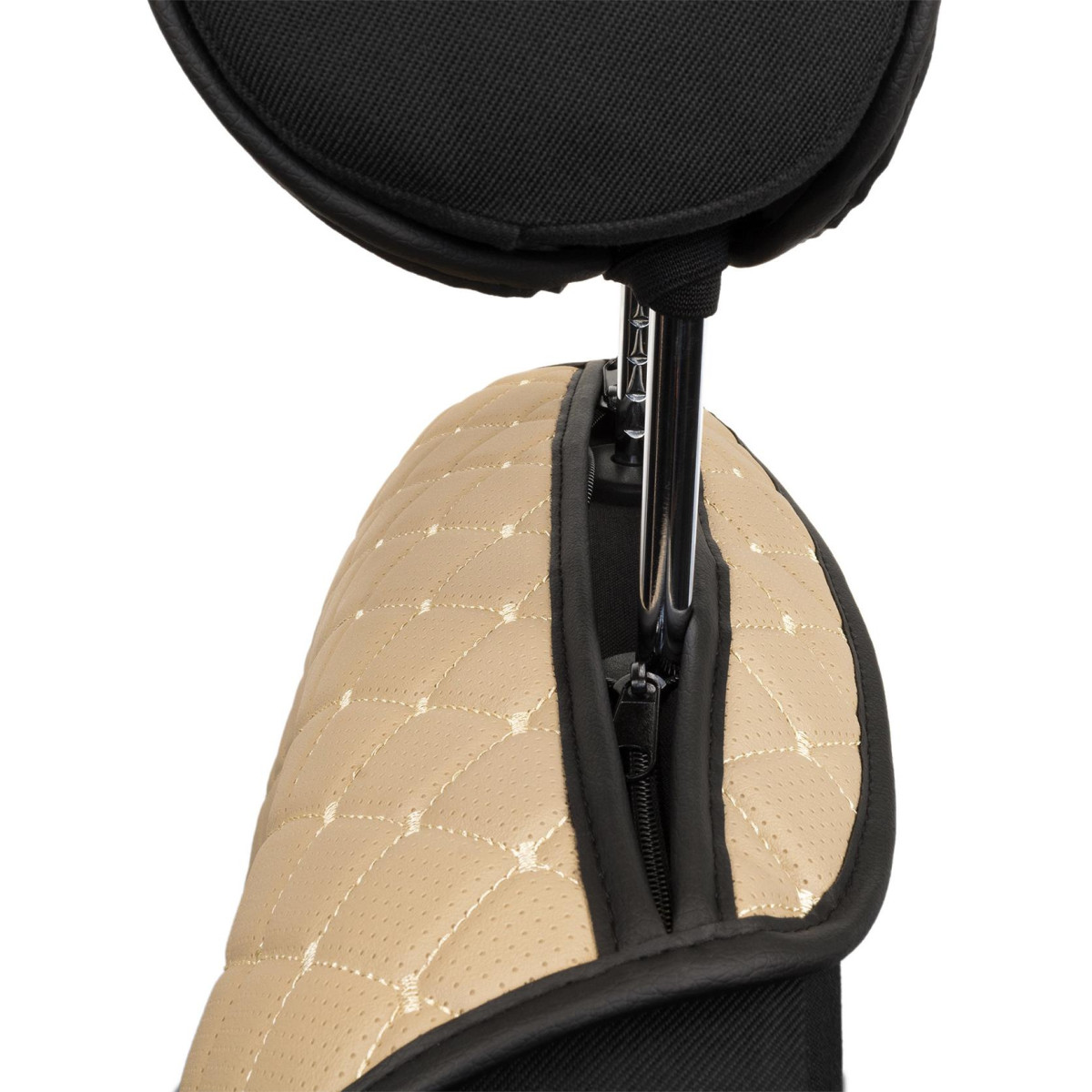 EVAtech ECO Basic istuinsuoja, 1 kpl - hiekanvärinen / mustat reunat / hiekanväriset ompeleet EVAtech ECO Basic istuinsuoja, 1 kpl - hiekanvärinen / mustat reunat / hiekanväriset ompeleet