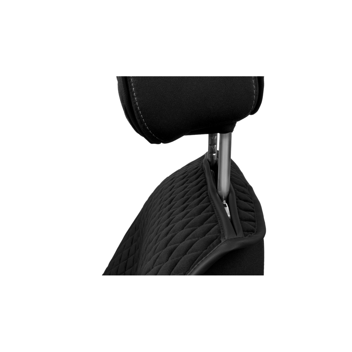 EVAtech Standard istuinsuojat, 3 kpl - musta / mustat reunat / mustat ompeleet