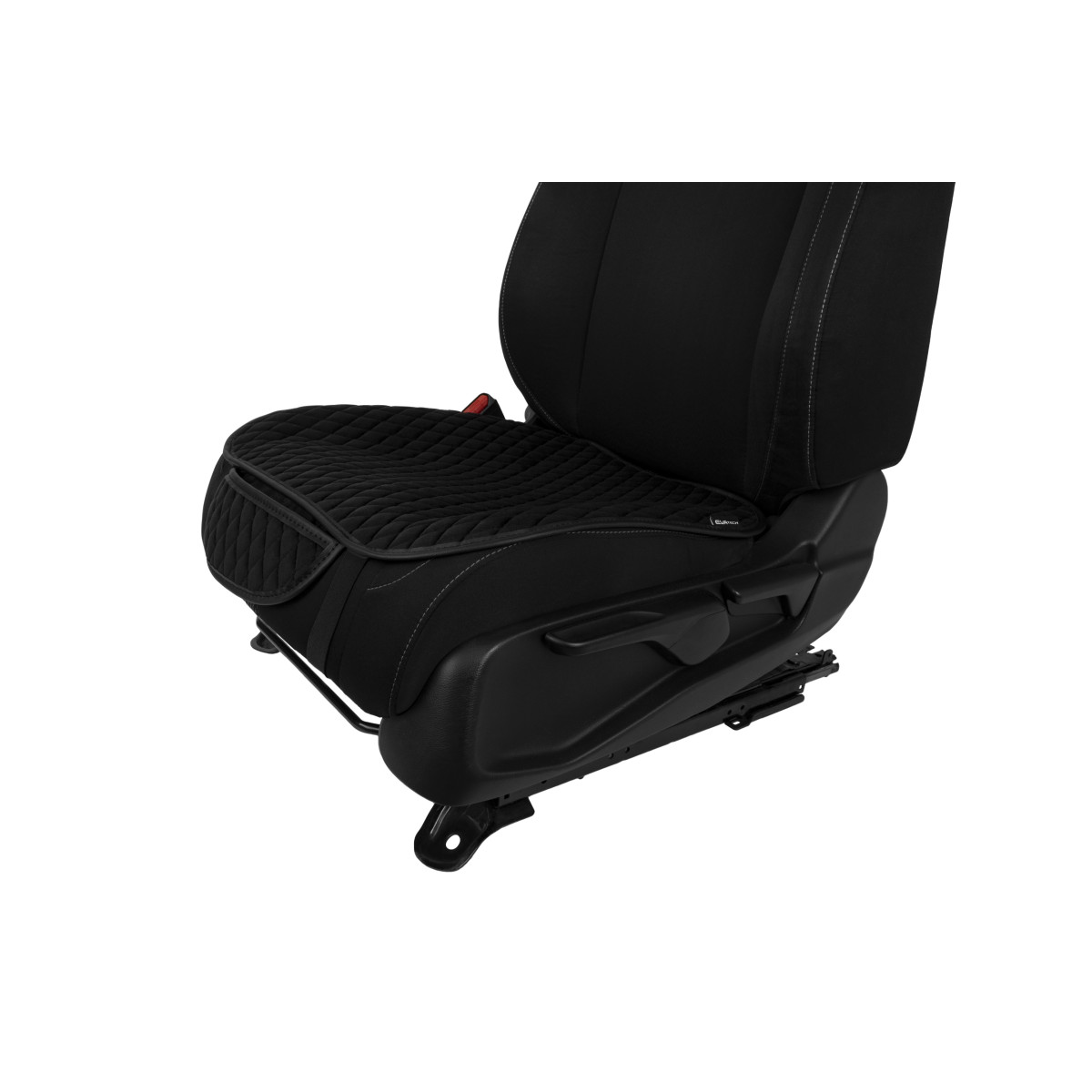 EVAtech istuinsuojat, 2 kpl - musta / mustat reunat / mustat ompeleet EVAtech istuinsuojat, 2 kpl - musta / mustat reunat / mustat ompeleet