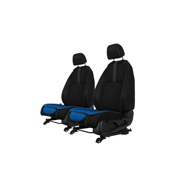 EVAtech istuinsuojat, 2 kpl - sininen / mustat reunat / siniset ompeleet