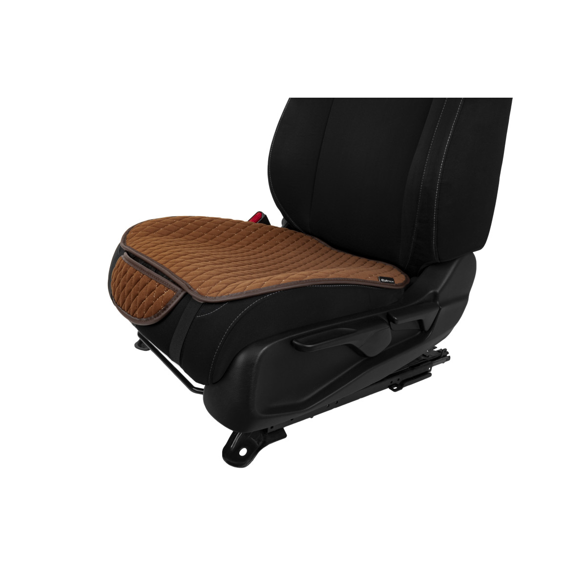 EVAtech istuinsuojat, 2 kpl - ruskea / ruskeat reunat / ruskeat ompeleet