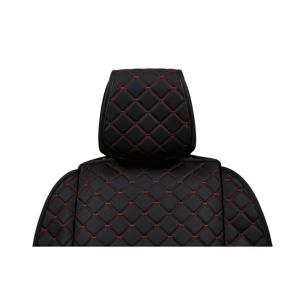 EVAtech ECO Max istuinsuojat, 2 kpl - musta / mustat reunat / punaiset ompeleet EVAtech ECO Max istuinsuojat, 2 kpl - musta / mustat reunat / punaiset ompeleet