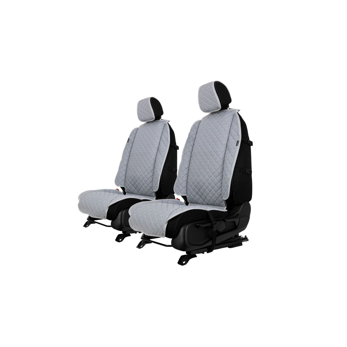 EVAtech ECO Max istuinsuojat, 2 kpl - harmaa / harmaat reunat / harmaat ompeleet EVAtech ECO Max istuinsuojat, 2 kpl - harmaa / harmaat reunat / harmaat ompeleet