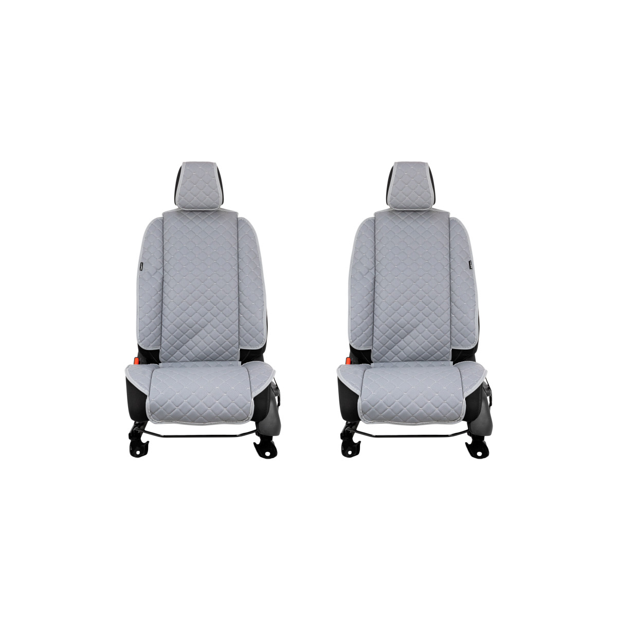 EVAtech ECO Max istuinsuojat, 2 kpl - harmaa / harmaat reunat / harmaat ompeleet EVAtech ECO Max istuinsuojat, 2 kpl - harmaa / harmaat reunat / harmaat ompeleet