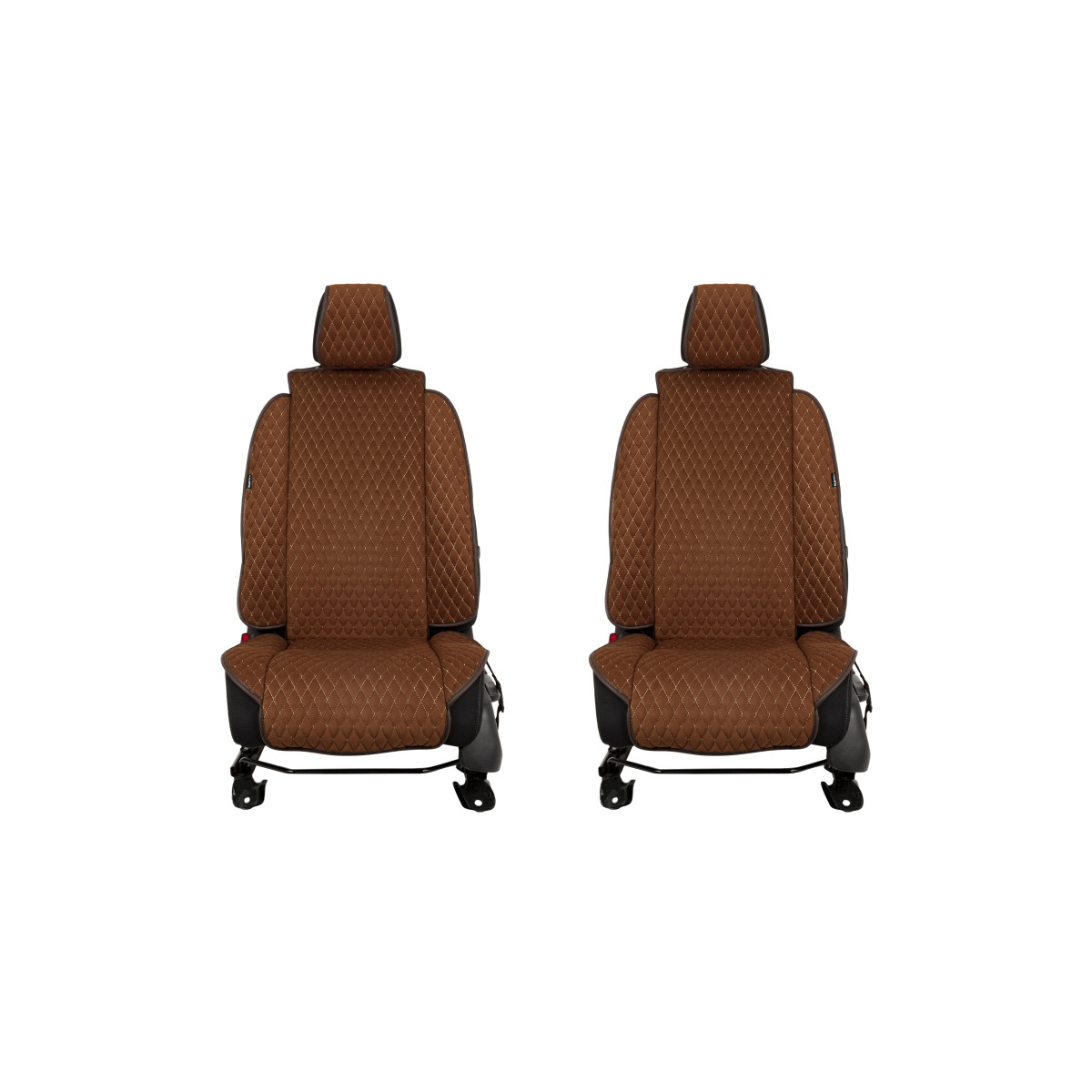 EVAtech Max istuinsuojat, 2 kpl - ruskea / ruskeat reunat / ruskeat ompeleet EVAtech Max istuinsuojat, 2 kpl - ruskea / ruskeat reunat / ruskeat ompeleet