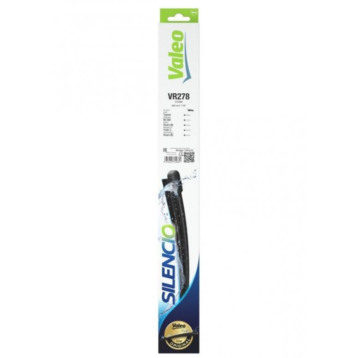 Takapyyhin Valeo Silencio Rear VR278, 400 mm Takapyyhin Valeo Silencio Rear VR278, 400 mm