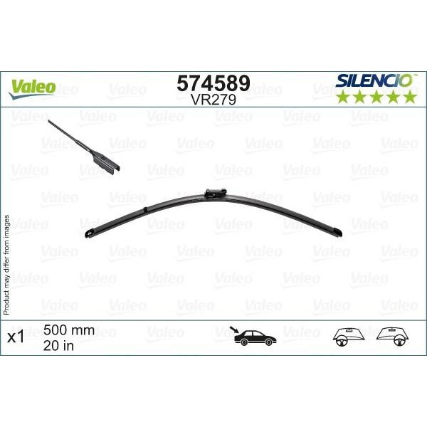 Takapyyhin Valeo Silencio Rear VR279, 500 mm