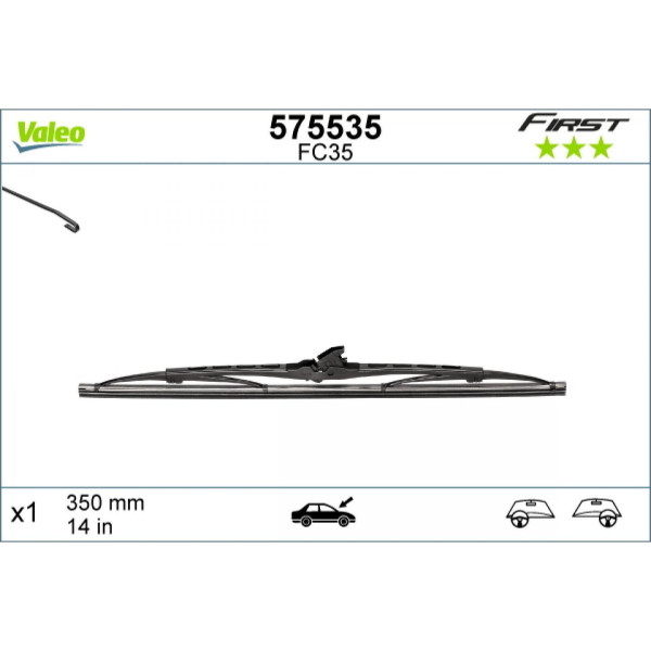 Pyyhin Valeo First VF35, 350 mm