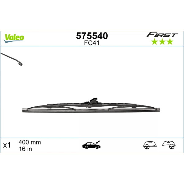 Pyyhin Valeo First VF41, 400 mm