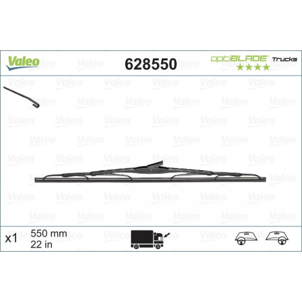 Pyyhin Valeo Optiblade Trucks, 550 mm