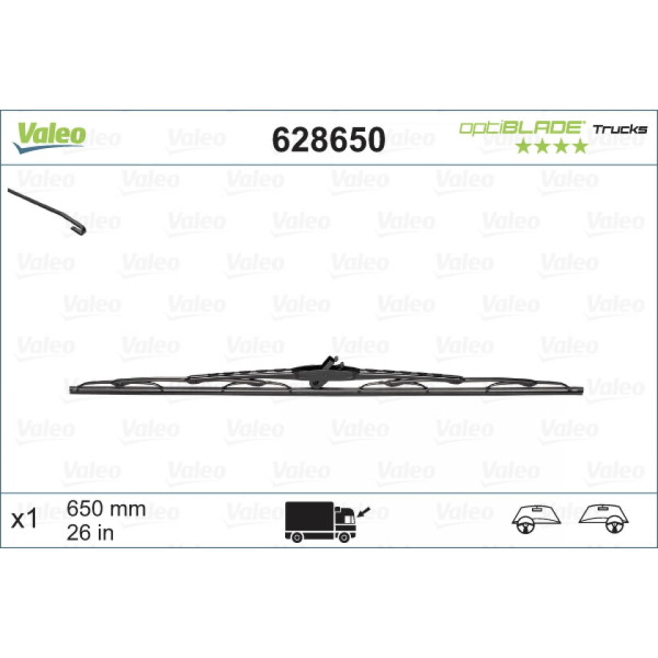 Pyyhin Valeo Optiblade Trucks, 650 mm