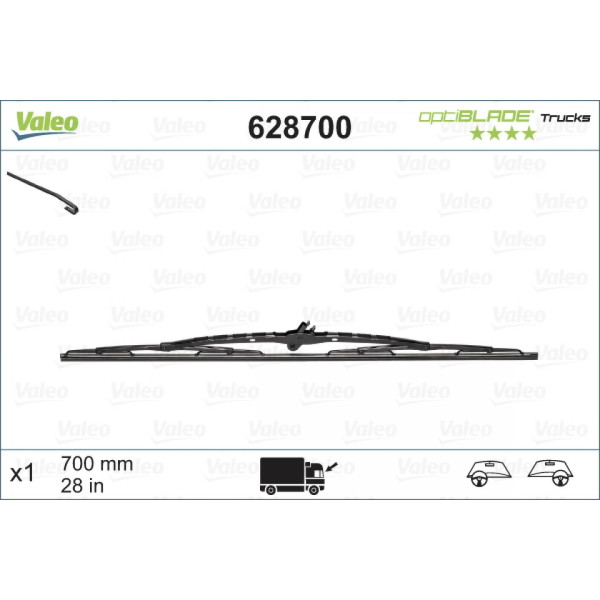 Pyyhin Valeo Optiblade Trucks, 700 mm