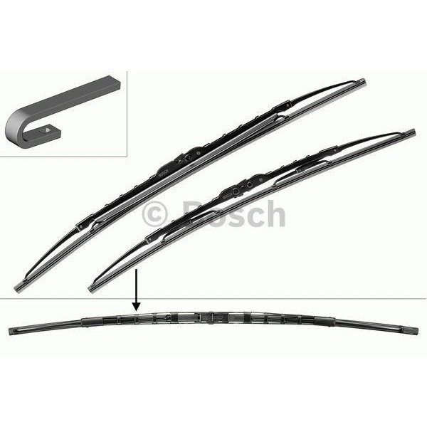 Pyyhinsetti Bosch Twin Spoiler 582S, 550/530 mm