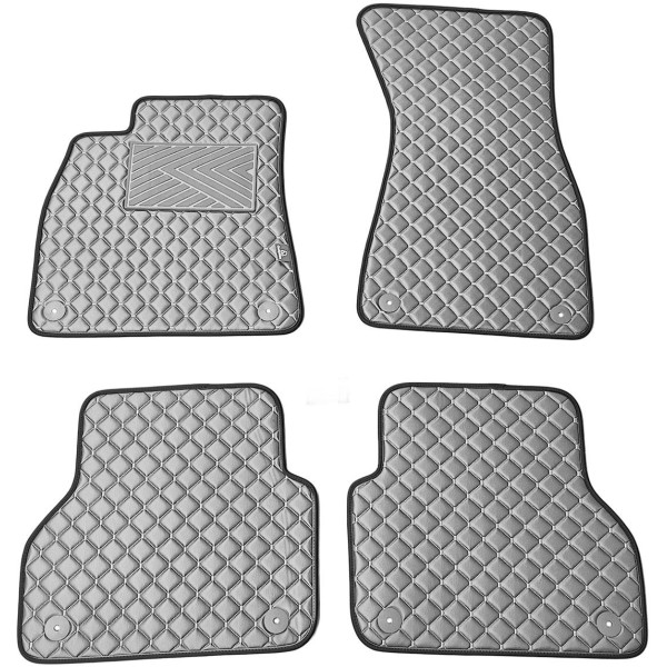 Eco-nahka matot QuiltyMats AUDI A7 2018-2025 (Harmaa / harmaat ompeleet)
